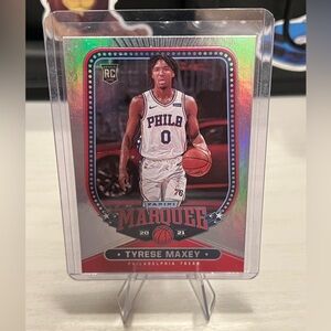 Tyrese Maxey silver rookie card